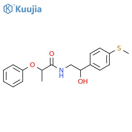 N-{2-hydroxy-2-4-(methylsulfanyl)phenylethyl}-2-phenoxypropanamide structure