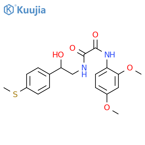 N-(2,4-dimethoxyphenyl)-N'-{2-hydroxy-2-4-(methylsulfanyl)phenylethyl}ethanediamide structure