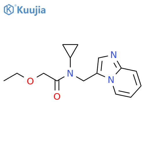 N-cyclopropyl-2-ethoxy-N-({imidazo[1,2-a]pyridin-3-yl}methyl)acetamide structure
