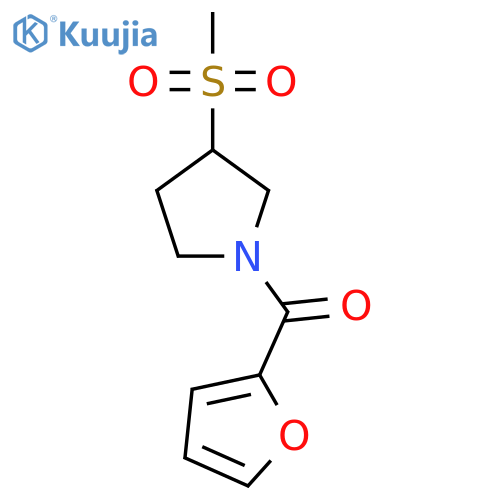 1-(furan-2-carbonyl)-3-methanesulfonylpyrrolidine structure