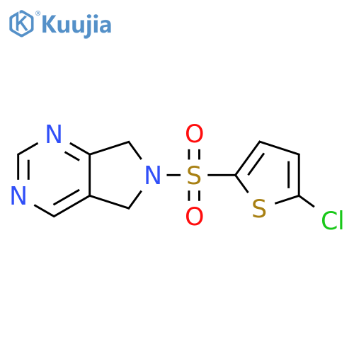 6-(5-chlorothiophen-2-yl)sulfonyl-5H,6H,7H-pyrrolo3,4-dpyrimidine structure