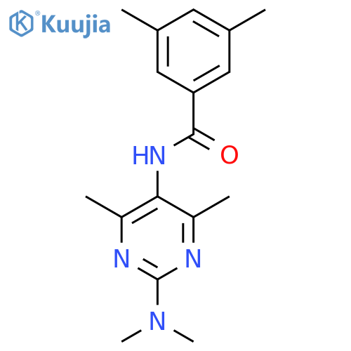 N-2-(dimethylamino)-4,6-dimethylpyrimidin-5-yl-3,5-dimethylbenzamide structure