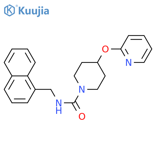 N-[(naphthalen-1-yl)methyl]-4-(pyridin-2-yloxy)piperidine-1-carboxamide structure