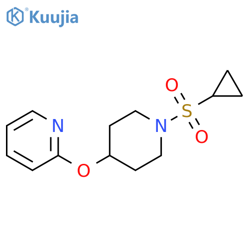 2-{[1-(cyclopropanesulfonyl)piperidin-4-yl]oxy}pyridine structure