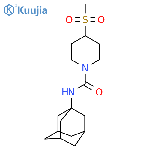 N-(adamantan-1-yl)-4-methanesulfonylpiperidine-1-carboxamide structure