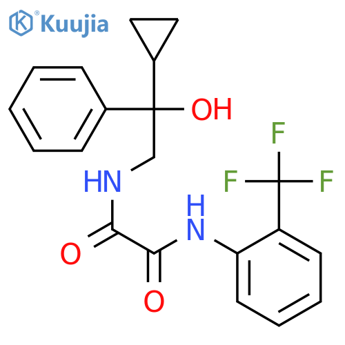 N'-(2-cyclopropyl-2-hydroxy-2-phenylethyl)-N-2-(trifluoromethyl)phenylethanediamide structure