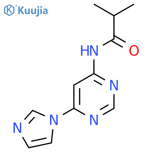 N-6-(1H-imidazol-1-yl)pyrimidin-4-yl-2-methylpropanamide structure