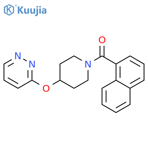 3-{[1-(naphthalene-1-carbonyl)piperidin-4-yl]oxy}pyridazine structure