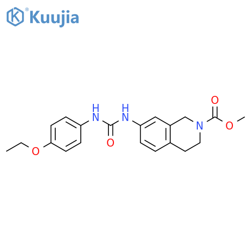 methyl 7-{[(4-ethoxyphenyl)carbamoyl]amino}-1,2,3,4-tetrahydroisoquinoline-2-carboxylate structure