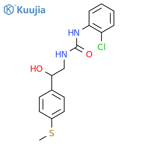 3-(2-chlorophenyl)-1-{2-hydroxy-2-[4-(methylsulfanyl)phenyl]ethyl}urea structure