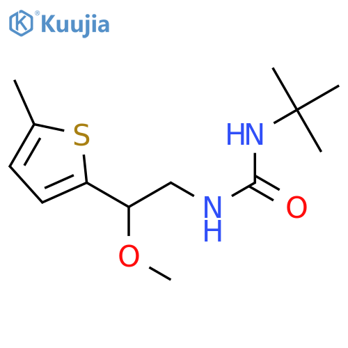 1-tert-butyl-3-[2-methoxy-2-(5-methylthiophen-2-yl)ethyl]urea structure