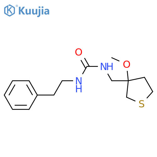 3-(3-methoxythiolan-3-yl)methyl-1-(2-phenylethyl)urea structure