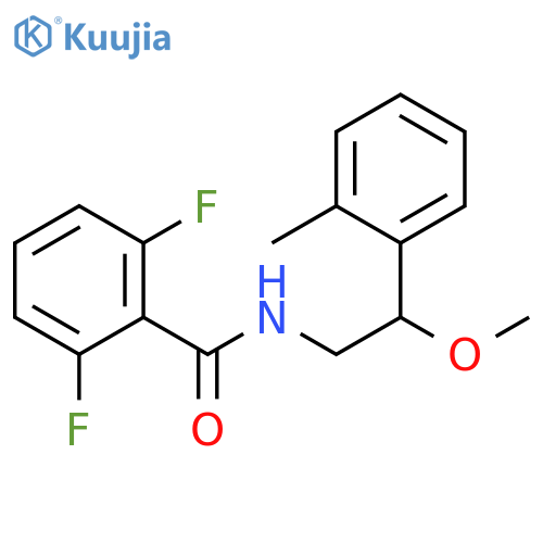 2,6-difluoro-N-[2-methoxy-2-(2-methylphenyl)ethyl]benzamide structure