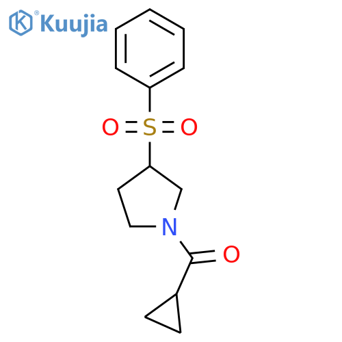 3-(benzenesulfonyl)-1-cyclopropanecarbonylpyrrolidine structure