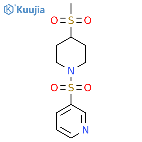 3-(4-methanesulfonylpiperidin-1-yl)sulfonylpyridine structure