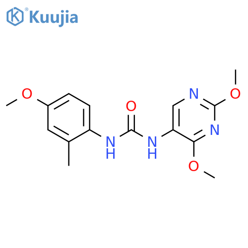 3-(2,4-dimethoxypyrimidin-5-yl)-1-(4-methoxy-2-methylphenyl)urea structure