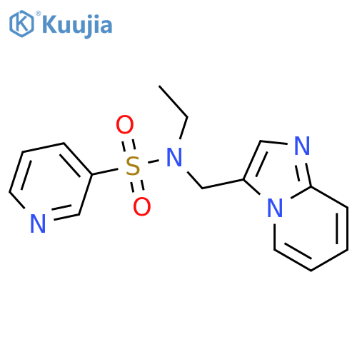 N-ethyl-N-({imidazo[1,2-a]pyridin-3-yl}methyl)pyridine-3-sulfonamide structure