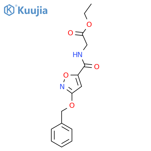 ethyl 2-{3-(benzyloxy)-1,2-oxazol-5-ylformamido}acetate structure