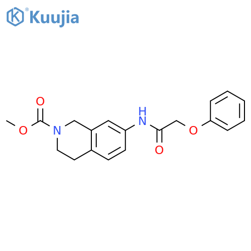methyl 7-(2-phenoxyacetamido)-1,2,3,4-tetrahydroisoquinoline-2-carboxylate structure