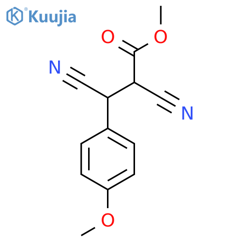 methyl 2,3-dicyano-3-(4-methoxyphenyl)propanoate structure