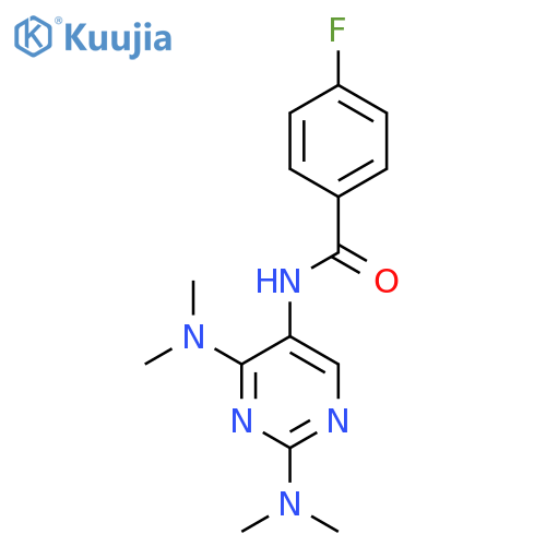 N-[2,4-Bis(dimethylamino)pyrimidin-5-YL]-4-fluorobenzamide structure