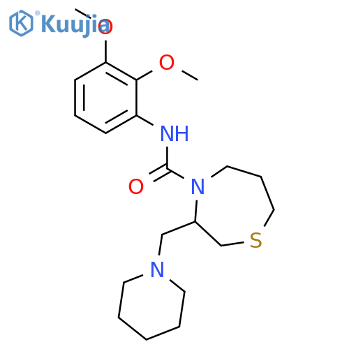 N-(2,3-dimethoxyphenyl)-3-[(piperidin-1-yl)methyl]-1,4-thiazepane-4-carboxamide structure
