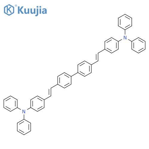 Benzenamine, 4,4'-([1,1'-biphenyl]-4,4'-diyldi-2,1-ethenediyl)bis[N,N-diphenyl- structure