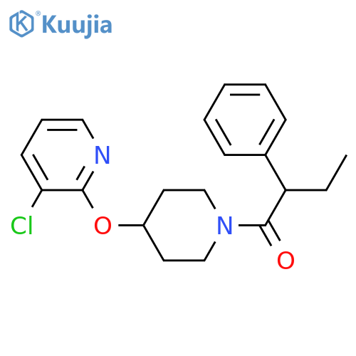 1-{4-[(3-chloropyridin-2-yl)oxy]piperidin-1-yl}-2-phenylbutan-1-one structure