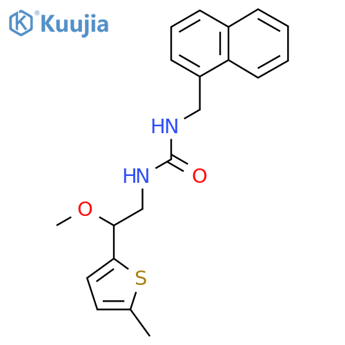 1-(2-Methoxy-2-(5-methylthiophen-2-yl)ethyl)-3-(naphthalen-1-ylmethyl)urea structure