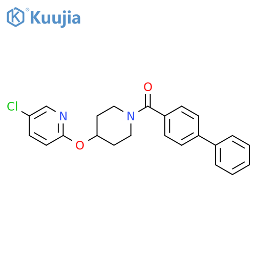 2-[(1-{[1,1'-biphenyl]-4-carbonyl}piperidin-4-yl)oxy]-5-chloropyridine structure
