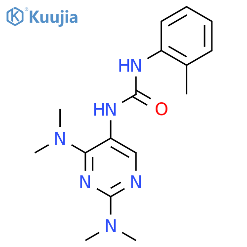 3-2,4-bis(dimethylamino)pyrimidin-5-yl-1-(2-methylphenyl)urea structure