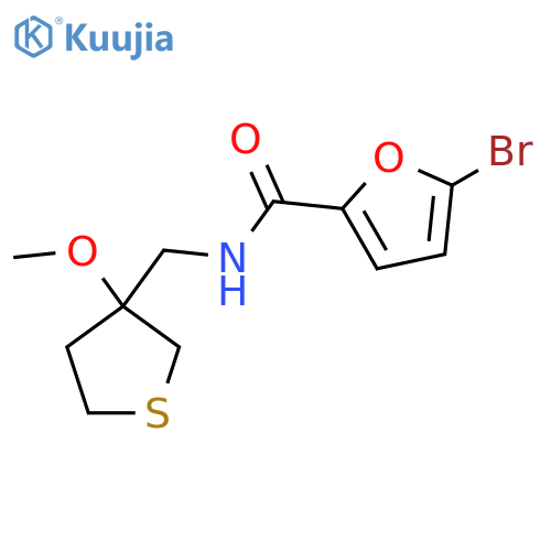5-bromo-N-(3-methoxythiolan-3-yl)methylfuran-2-carboxamide structure