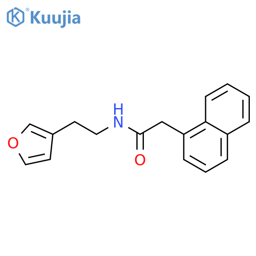 N-[2-(furan-3-yl)ethyl]-2-(naphthalen-1-yl)acetamide structure