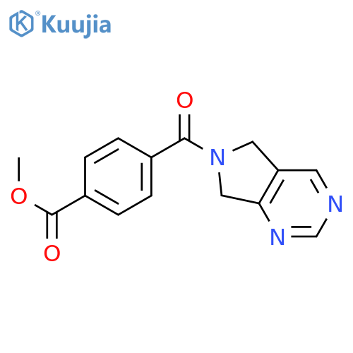 methyl 4-{5H,6H,7H-pyrrolo3,4-dpyrimidine-6-carbonyl}benzoate structure