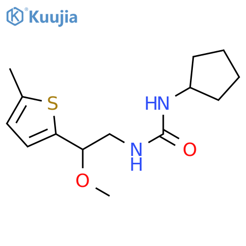 1-cyclopentyl-3-[2-methoxy-2-(5-methylthiophen-2-yl)ethyl]urea structure