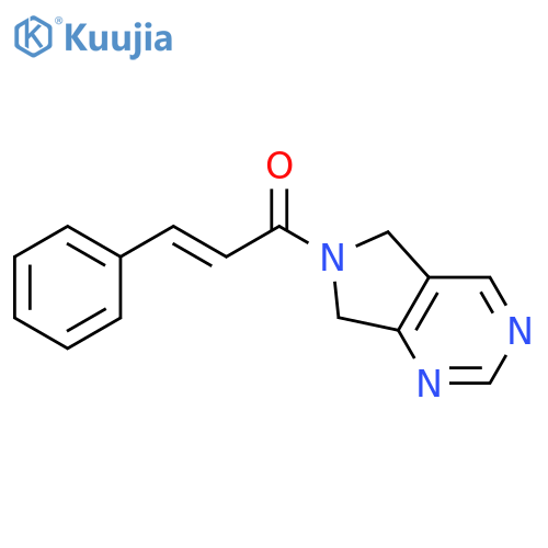 (2E)-3-phenyl-1-{5H,6H,7H-pyrrolo[3,4-d]pyrimidin-6-yl}prop-2-en-1-one structure