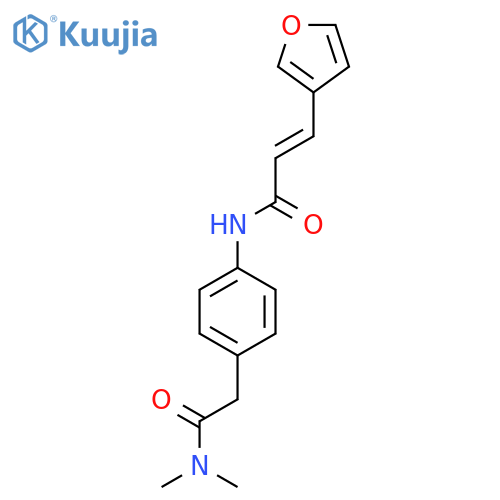 (2E)-N-{4-(dimethylcarbamoyl)methylphenyl}-3-(furan-3-yl)prop-2-enamide structure