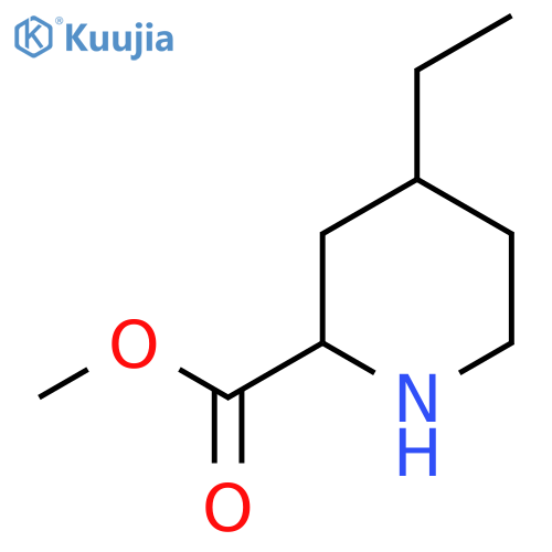 Methyl 4-ethylpiperidine-2-carboxylate structure