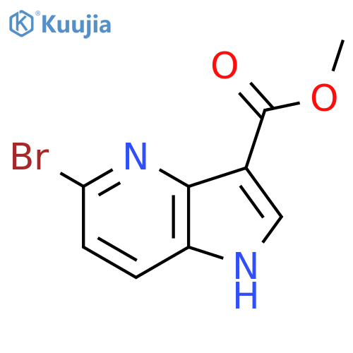 Methyl 5-bromo-1H-pyrrolo[3,2-b]pyridine-3-carboxylate structure