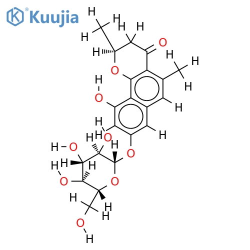dihydroeleutherinol-8-O-beta-D-glucopyranoside structure