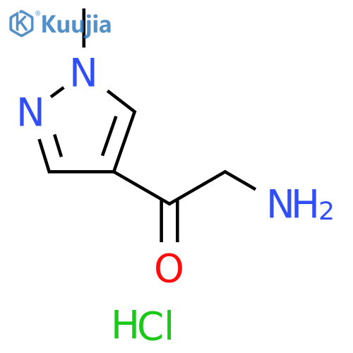 2-amino-1-(1-methyl-1H-pyrazol-4-yl)ethan-1-one dihydrochloride structure