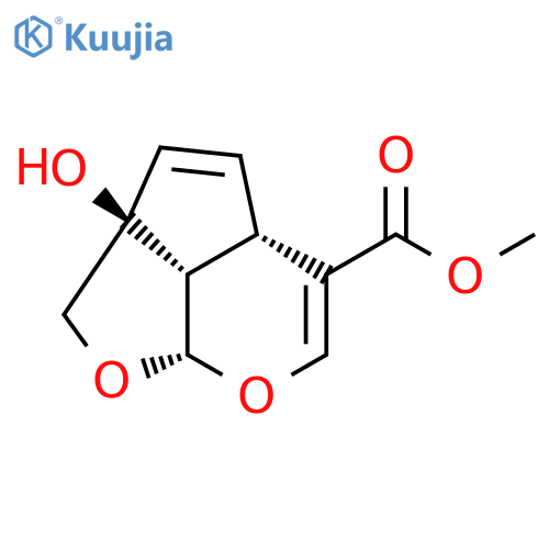 2H-1,7-Dioxacyclopent[cd]indene-5-carboxylicacid, 2a,4a,7a,7b-tetrahydro-2a-hydroxy-, methyl ester, (2aS,4aS,7aS,7bS)- structure