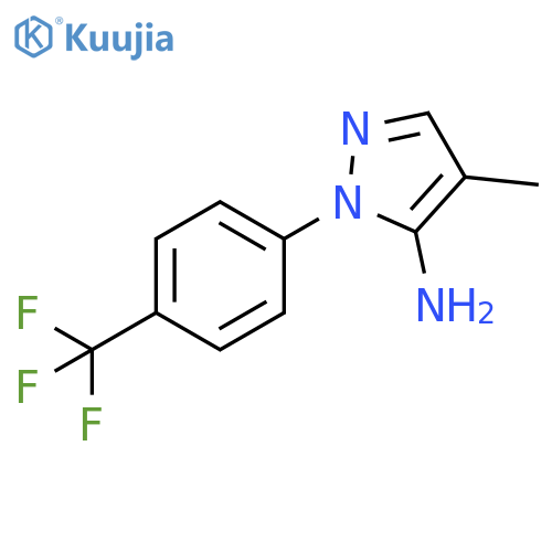 4-Methyl-1-[4-(trifluoromethyl)phenyl]-1H-pyrazol-5-amine structure