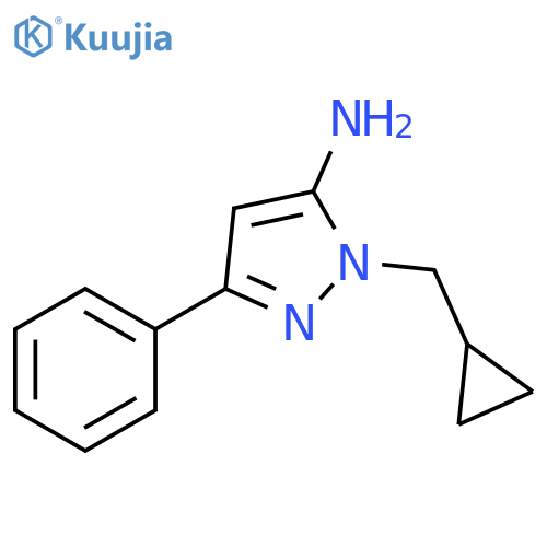 1-(Cyclopropylmethyl)-3-phenyl-1H-pyrazol-5-amine structure
