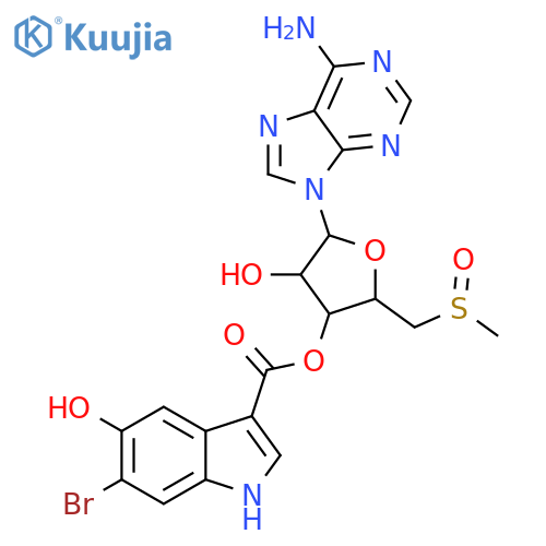 5'-Thioadenosine; S-Me, S-oxide, 3'-O-(6-bromo-5-hydroxy-1H-indole-3-carbonyl) (2) structure