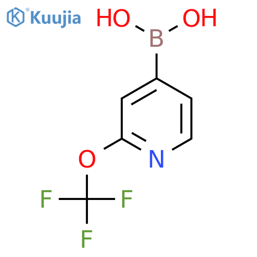 2-(trifluoromethoxy)pyridin-4-ylboronic acid structure