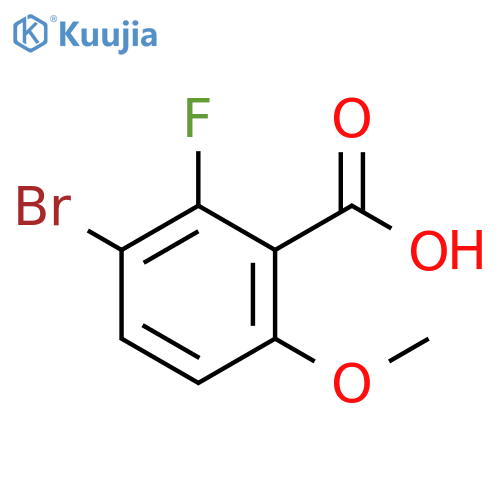 3-bromo-2-fluoro-6-methoxybenzoic acid structure