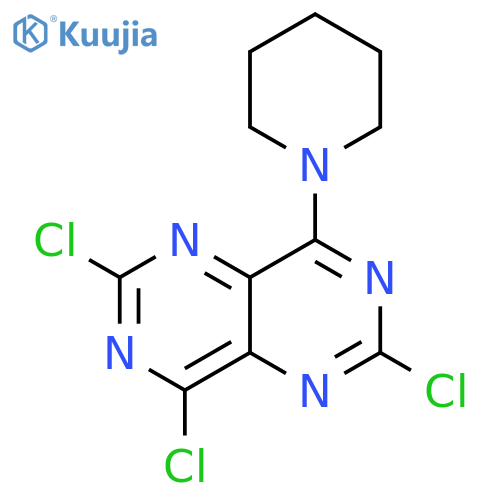 2,4,6-Trichloro-8-(1-piperidinyl)-pyrimido5,4-dpyrimidine structure