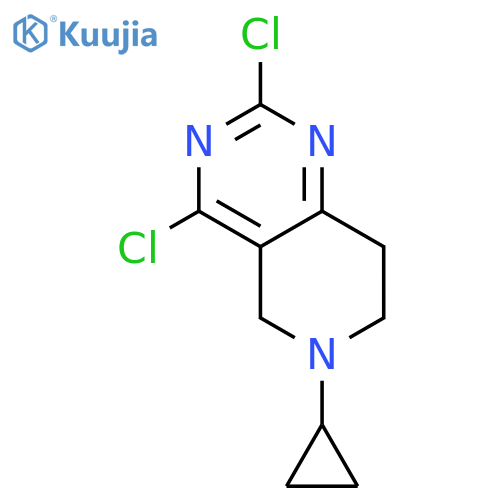 2,4-dichloro-6-cyclopropyl-5,6,7,8-tetrahydropyrido4,3-dpyrimidine structure
