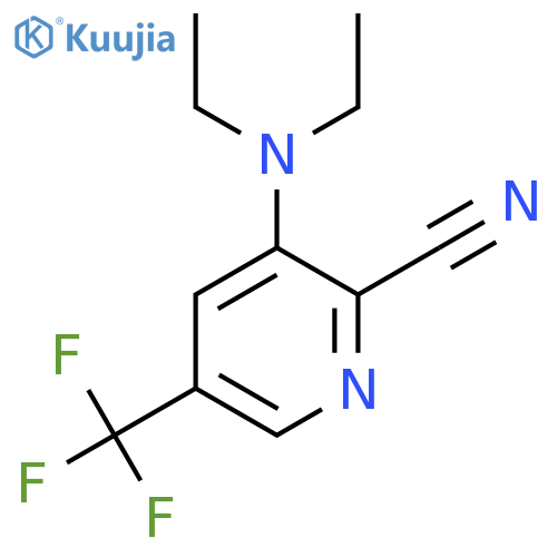 3-(Diethylamino)-5-(trifluoromethyl)pyridine-2-carbonitrile structure